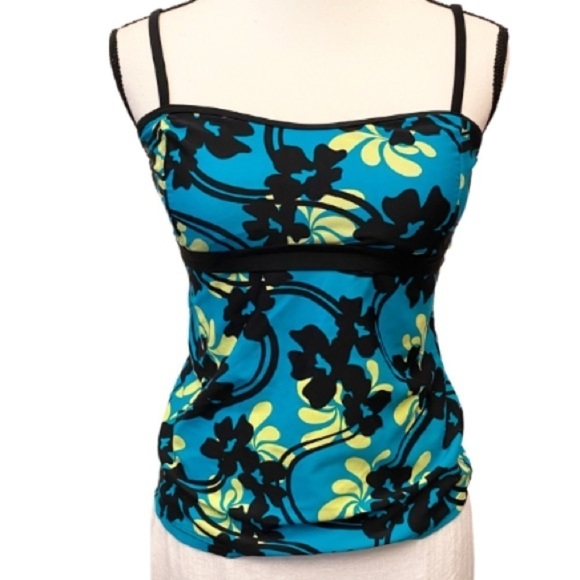 Athletech Other - Athletech Swimsuit Top Tankini Bikini Floral Tropi